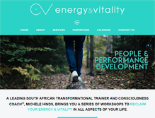 Tablet Screenshot of energyandvitality.co.za